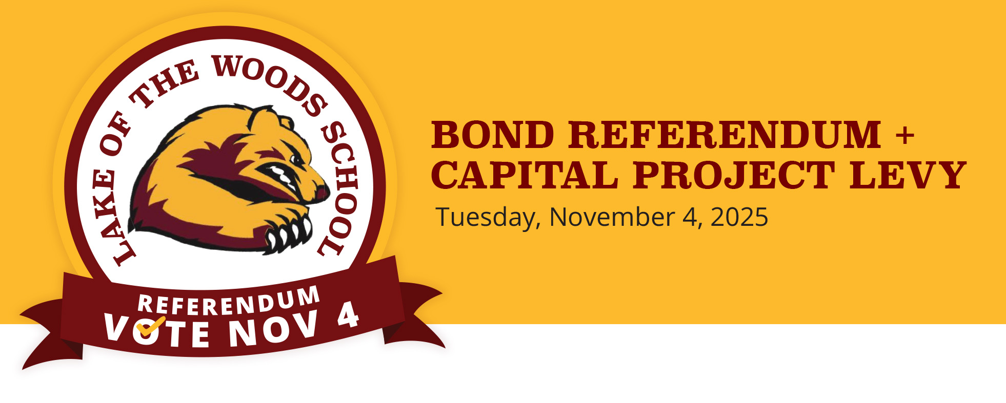 Bond Referendum + Capital Project Levy