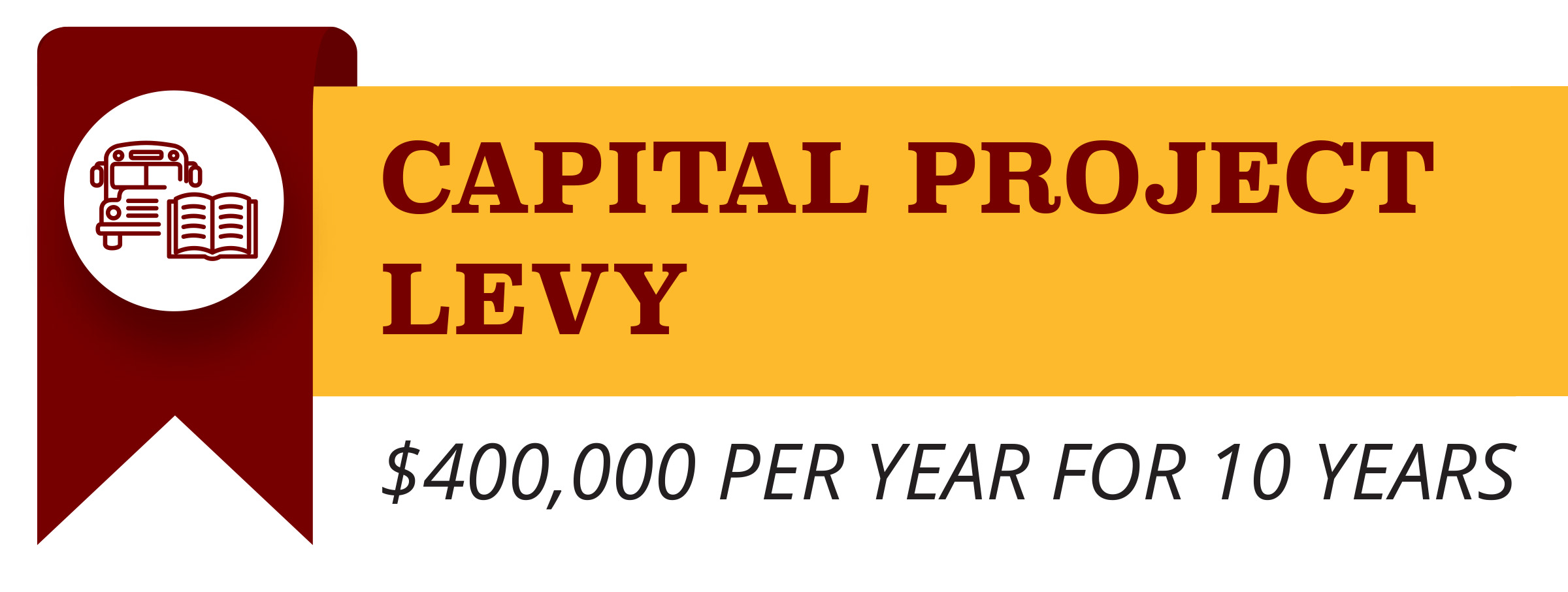 Capital Project levy $400,000 per year for 10 years